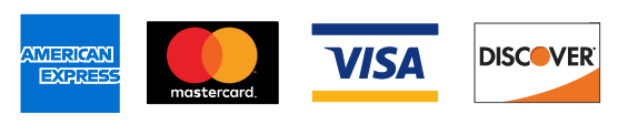We accept Credit Cards